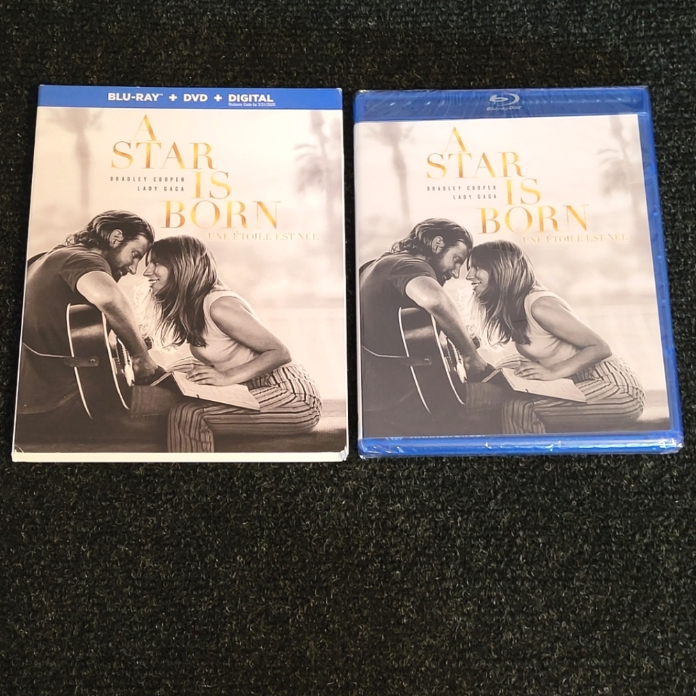 ⚡3/$20⚡ *NEW*  A STAR IS BORN Blu-ray + DVD + Slipcover Lady Gaga Bradley Cooper